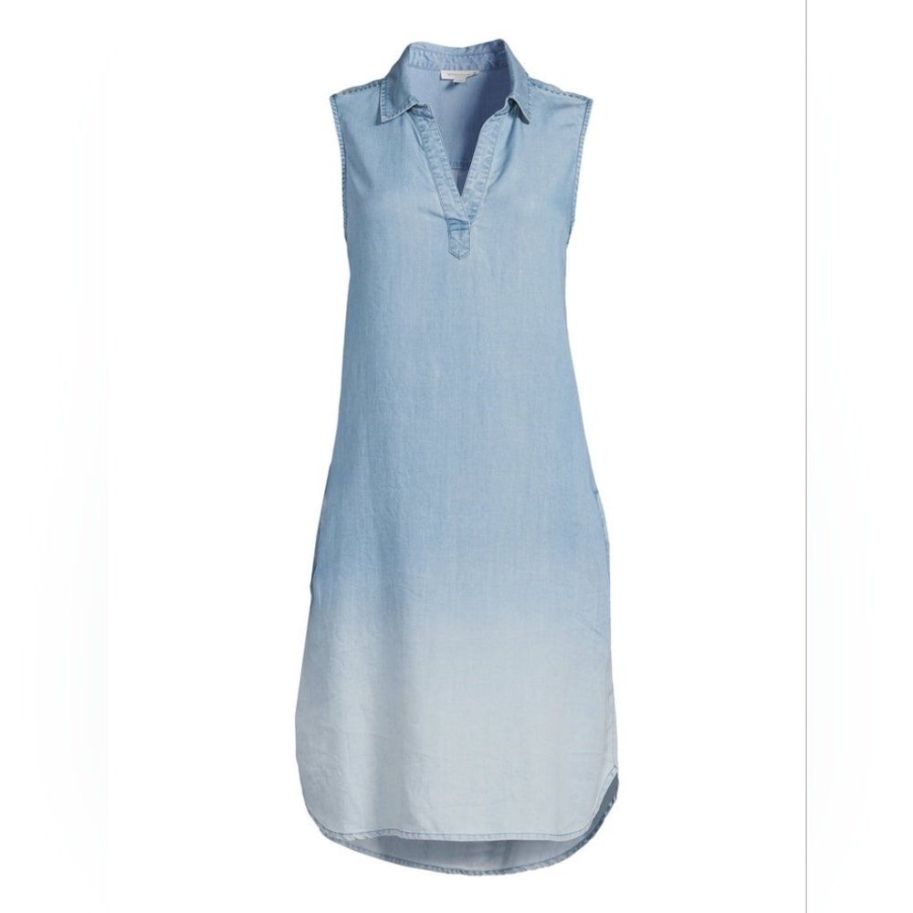 Beachlunchlounge Shelay Chambray Shirt Dress - Small